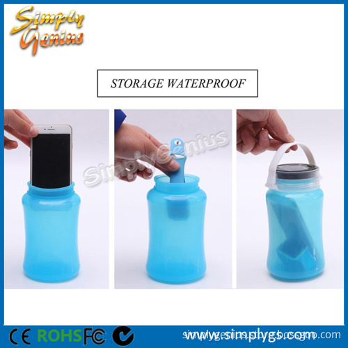 IP67 water resistant outdoor Solar LED Light with storage bottle, 3 LED solar sun jar